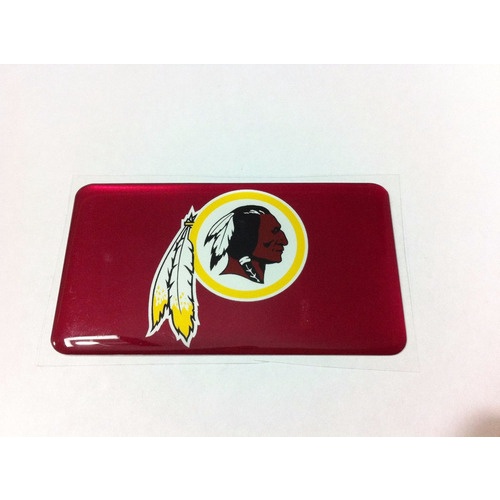 Adesivo Resinado Washington Redskins Nfl 9x5 Cm