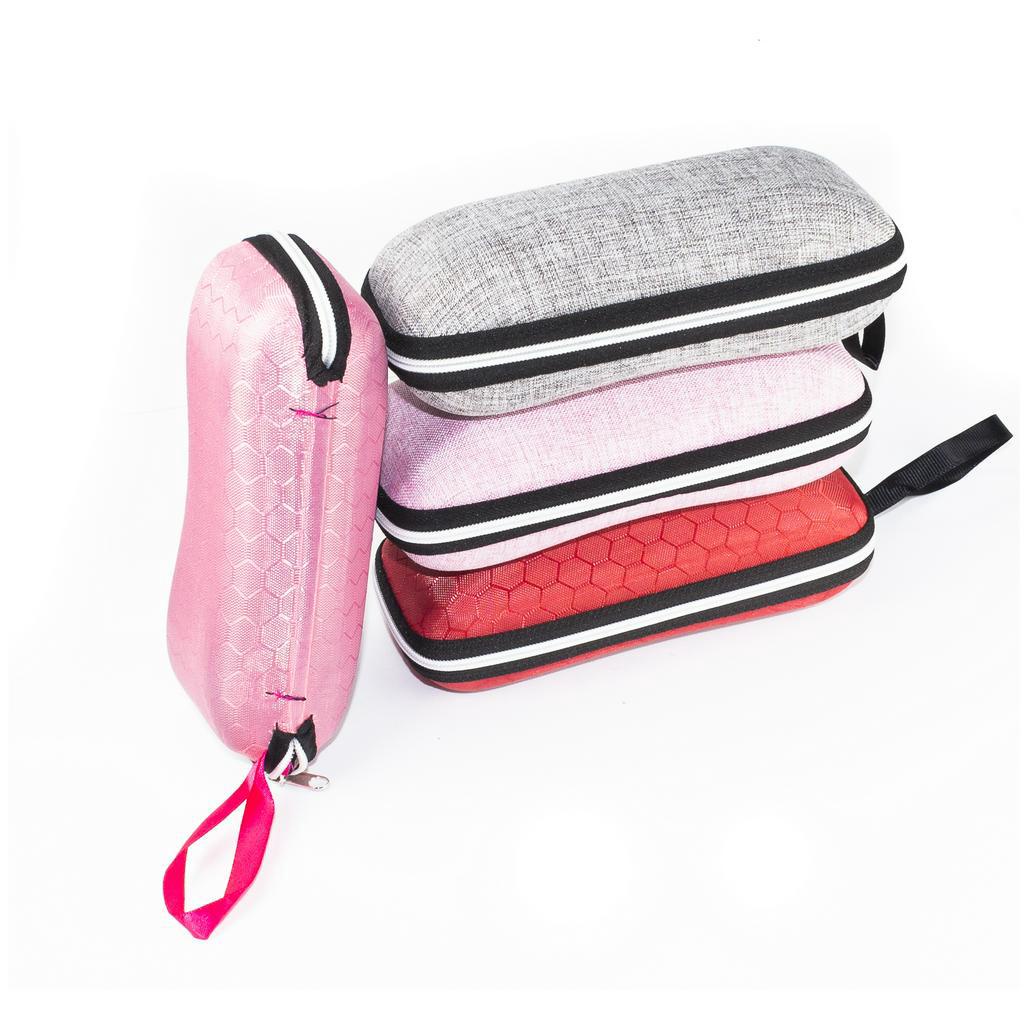 Kit Com 5 Estojos Protetor Porta Óculos De Sol E Grau Colorido Com Zíper Eyewear