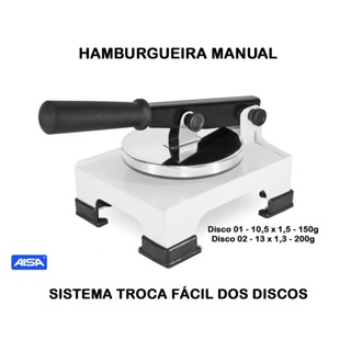 Modelador De Hambúrguer - Hamburgueira Manual em Oferta na Shopee