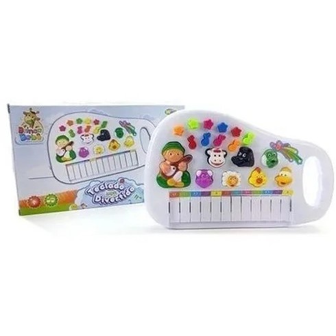 Teclado Piano Musical Bichos Fazendinha Infantil Brinquedo para crianças e bebes!