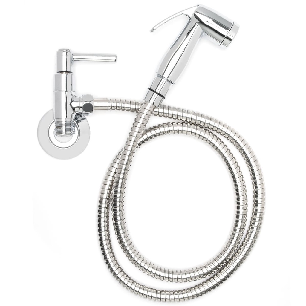 Ducha Higiênica de Metal C72 Cromada Acionamento 1/4 Volta