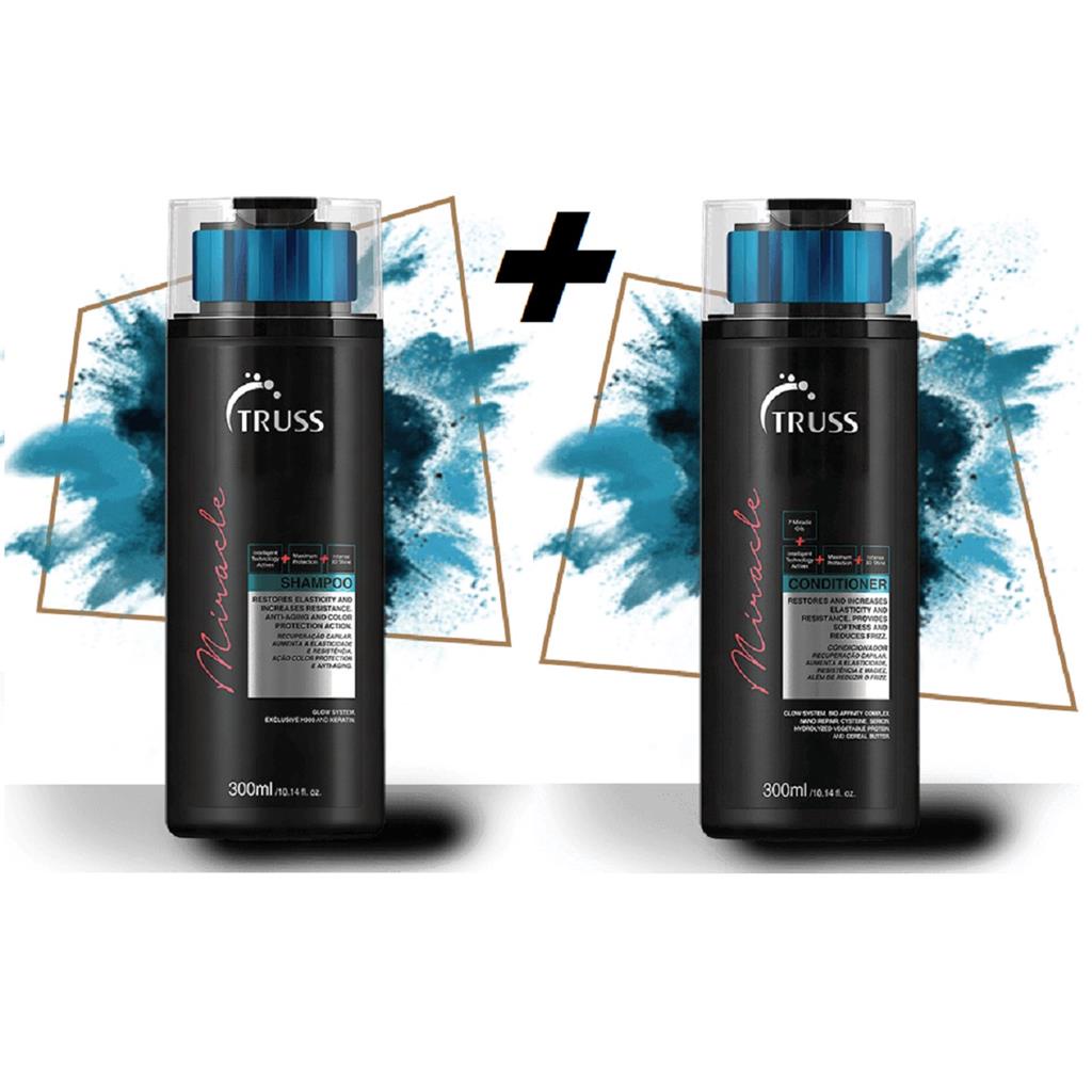 Kit Shampoo Miracle + Condicionador Miracle 300ml Truss