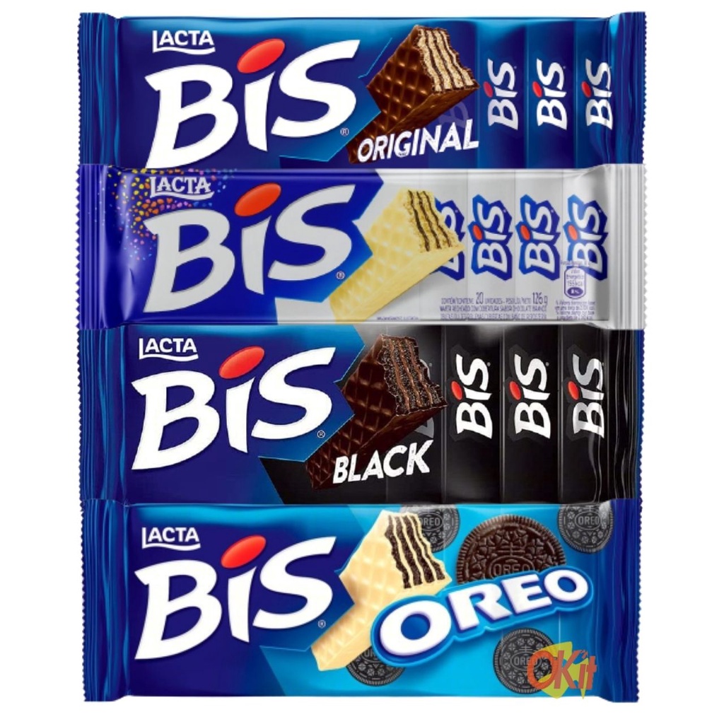 BIS Chocolate Wafer Biscuits, Wafer Rechado Coberto Com Chocolate 126g ...