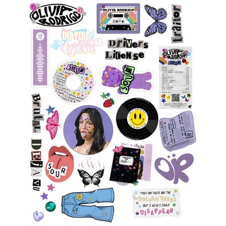 Olivia Rodrigo - Conjuntos de Adesivos - 22 pçs - Stickers
