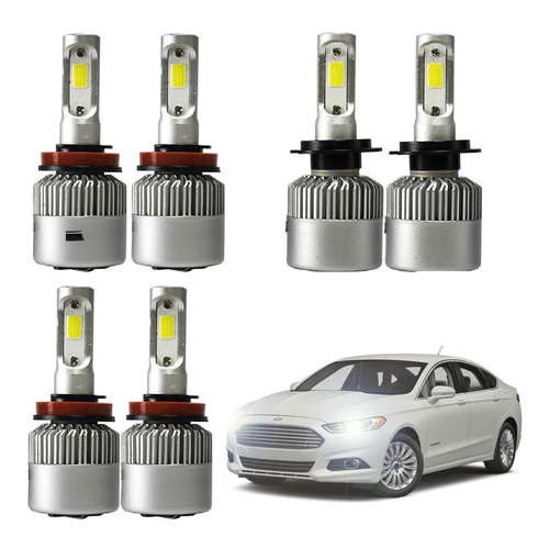 Ultra Led Full Ford Fusion 2013 À 2014 Baixa Alta Milha em Oferta na Shopee