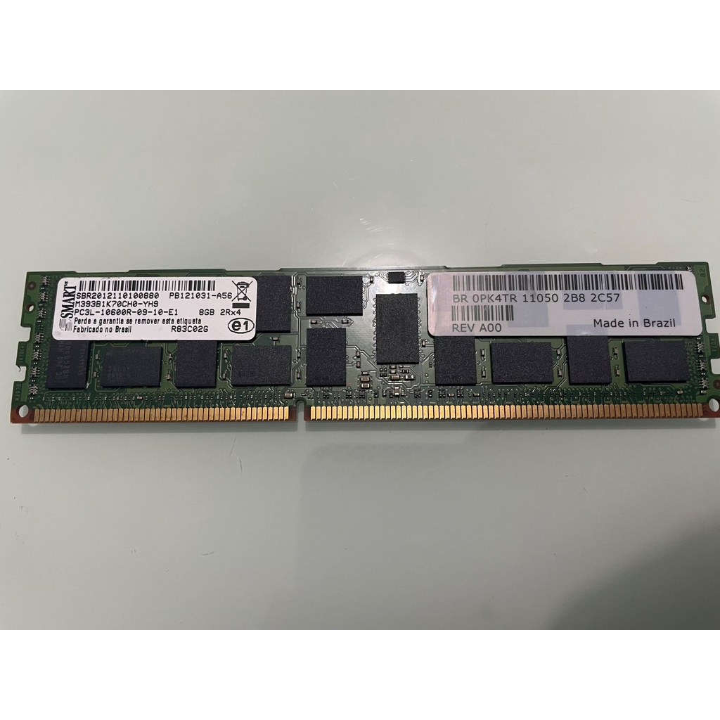 Memória Servidor Smart Ecc 8gb Pc3l-10600r Dell T410 T420 T610 T620 T710 T320