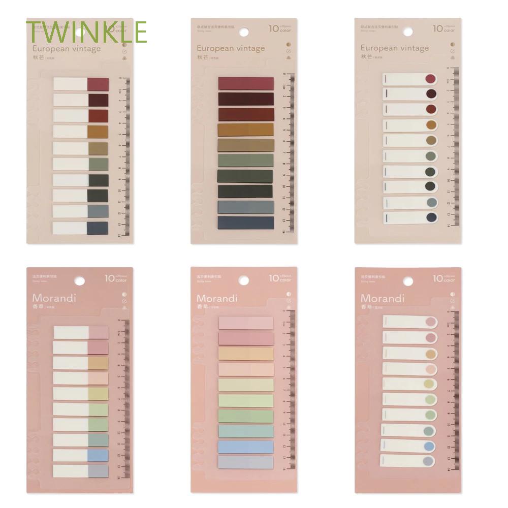 Twinkle 200 Folhas Adesivas Autoadesivas / Marcadores De Páginas / Papel Para Planner