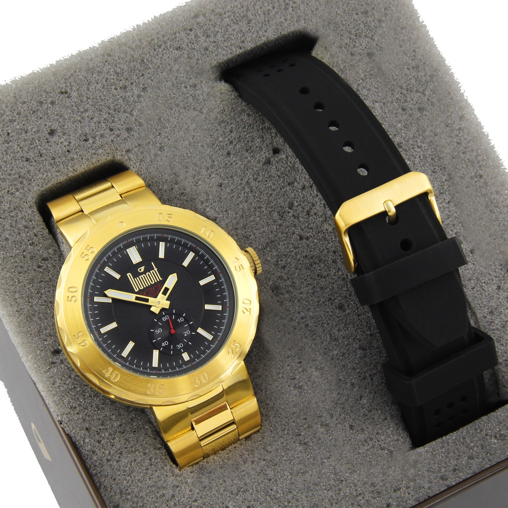 Relogio Dumont Masculino Dourado Troca Pulseira Duvd78Bz/4P - Watches