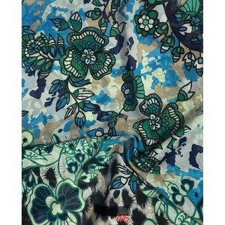 Tecido Crepe Musseline Estampado 0,75 X1,50 Larg. Vestidos Blusas Calças Saias