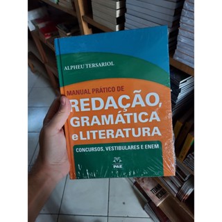 Livro Manual Prático De Redação, Gramática E Literatura - Capa Dura - Livro Concursos, Vestibulares e Enem em Oferta na Shopee