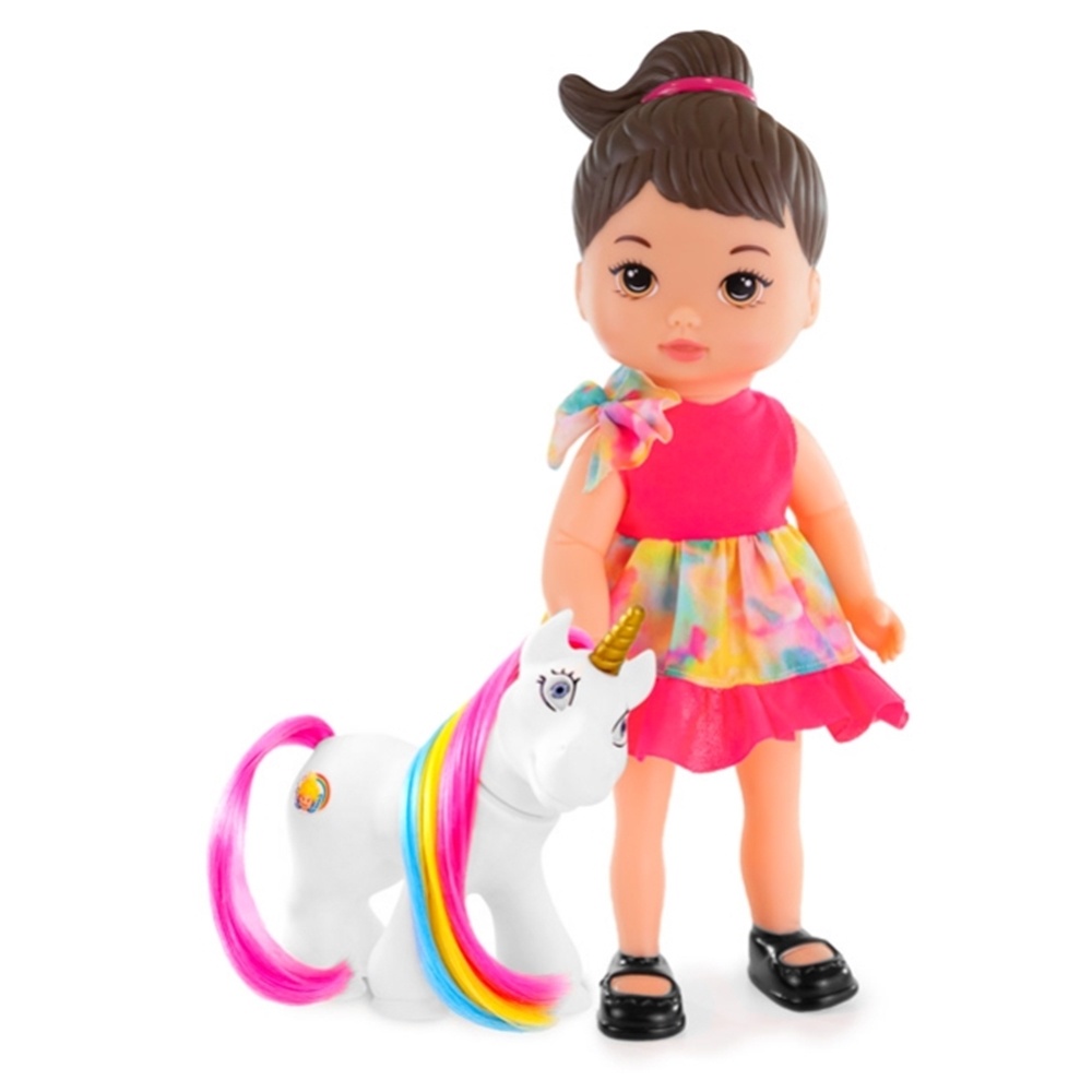 Boneca Bebe Ivy Encantada C/ Unicornio Fofinho 2305 - Anjo