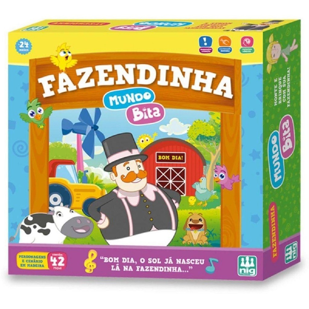 BRINQUEDO FAZENDINHA MUNDO BITA - NIG BRINQUEDOS - REF. 0693 | Shopee Brasil