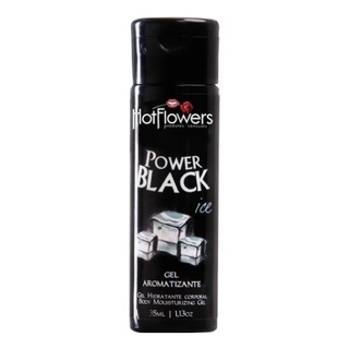 Gel para Beijar - Aromatizante Bucal Power Black Ice - Beijo Gostoso - Gel Comestível - Premilinares - Esfria - 35ml