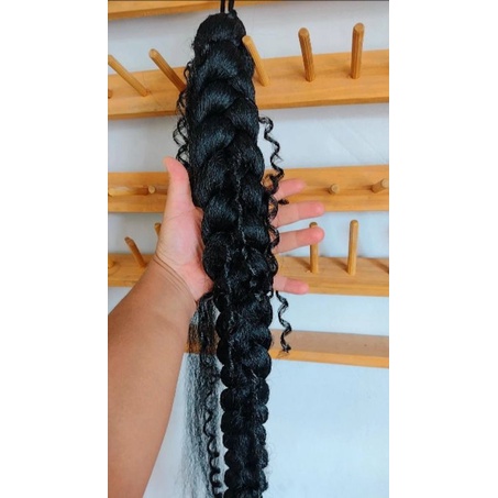 Trança com cachos aplique de cabelo /Jumbo/ KANEKALON/