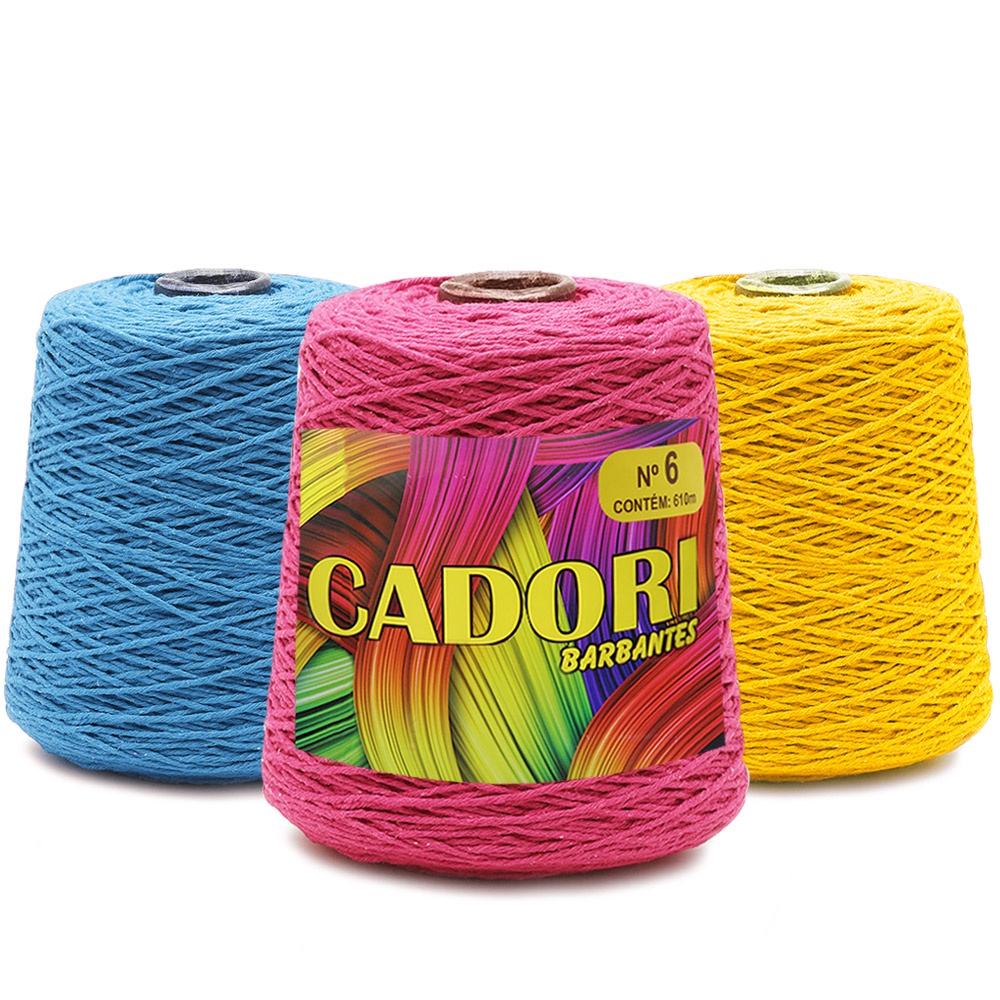 Barbante Cadori N.06 600g Tex 885 610mts Crochê Tricô