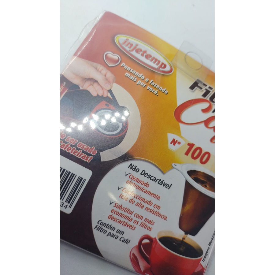 Coador Filtro De Café Reutilizável Nº 100, embalo e Higiênico em Oferta na Shopee