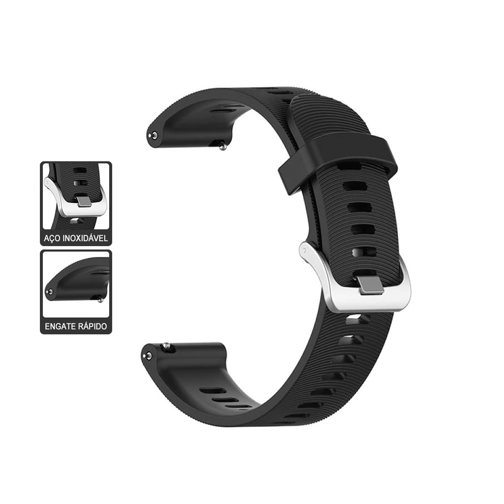 Pulseira para Amazfit GTS, GTS 2, GTS 2e ou GTS 2 Mini em silicone 20mm