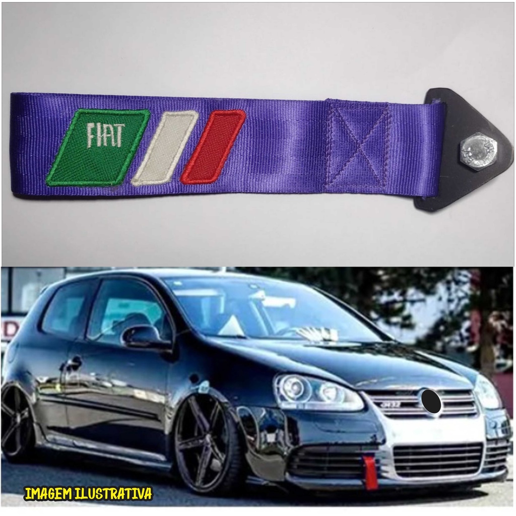 Cinto reboque Fiat roxo , tow strap