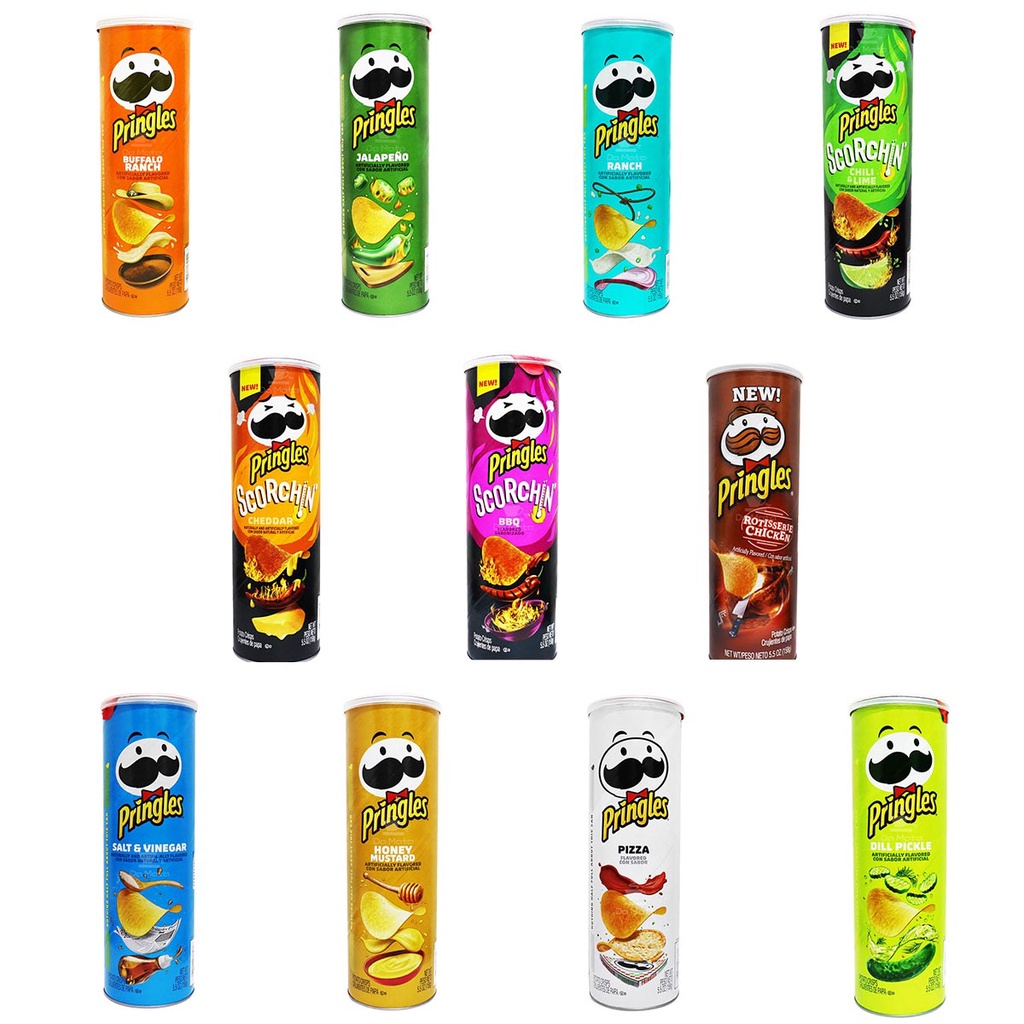 Kit Batatas Pringles importadas Estados Unidos - 11 Sabores