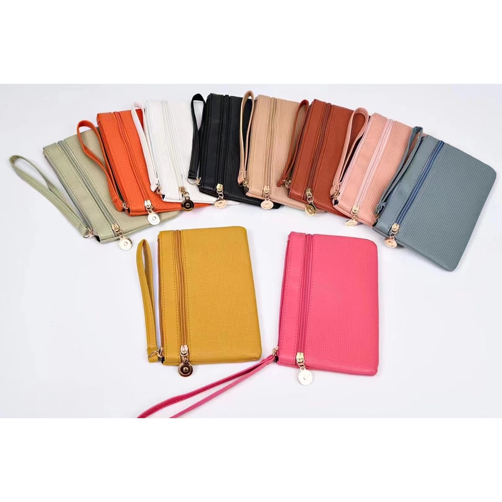 Bolsa Carteira De Mao Para Feminina Porta Cartao Celular Moeda