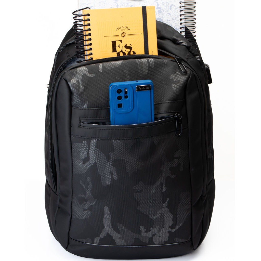 Mochila Masculina Impermeável Camuflada para Notebook