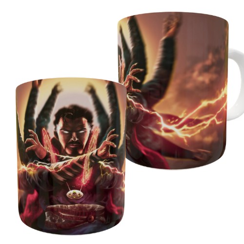 Caneca personalizada Dr Doutor Estranho - Marvel Vingadores Homem de ferro Capitão america Pantera Negra Hulk Thor