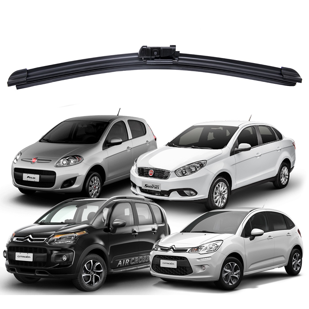 Par Palheta Limpador Parabrisa Dianteiro Palio Grand Siena C3 Aircross