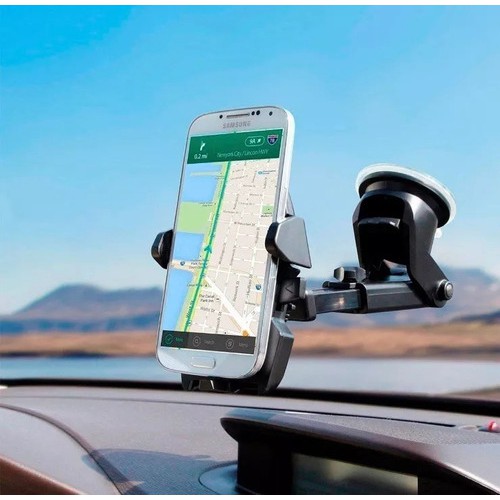 Suporte Celular GPS Carro Resistente Firme Haste Ajuste Prolongável Rotação  360° Base | Shopee Brasil