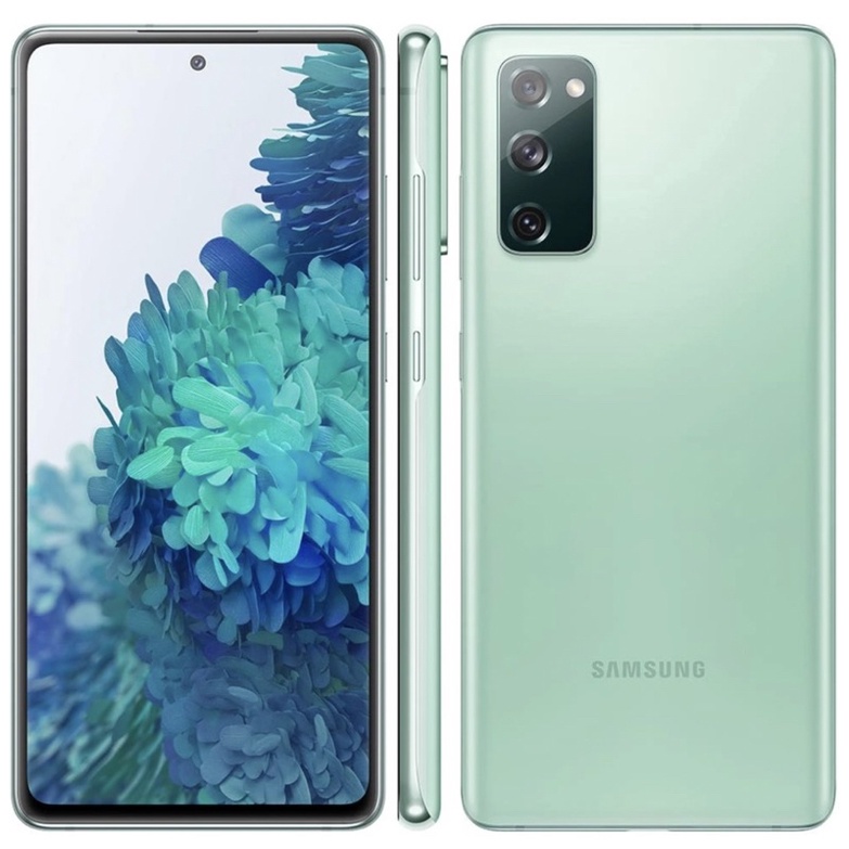 Smartphone Samsung Galaxy S20 FE Cloud Mint 128GB, 6GB RAM, Tela Infinita de 6.5”, Câmera Traseira Tripla, Android 11 e Processador Snapdragon 865