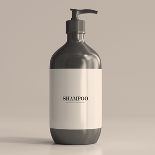 9 Rótulos para Produtos de Banho Etiqueta Branca em Vinil para Banheiro - Adesivos 6x7cm em Oferta na Shopee