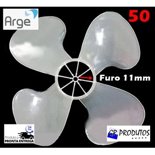 Hélice Ventilador Arge Max De Encaixe 4 Pás Natural 50cm 50 Eixo 11mm em Oferta na Shopee