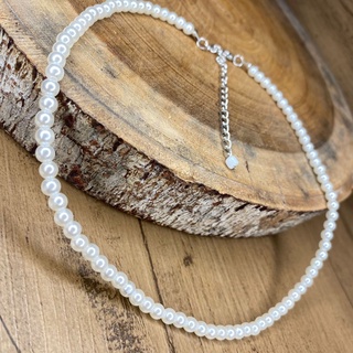 Choker Colar de miçanga pérola perolas - colar feminino colar masculino estilo Pinterest - colar unissex