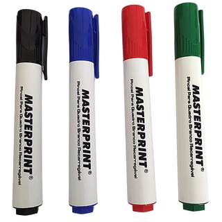Pincel Quadro Branco Recarregável Cores Diversas Azul Vermelho Verde Preto Masteprint em Oferta na Shopee