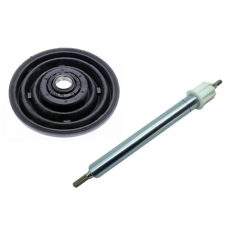 Tubo e Eixo Completo + Coifa com Retentor para Lavadora Electrolux LTC07 - Original