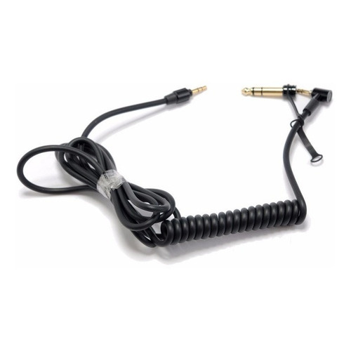 Cabo Para Fone de Ouvido Monster Dr Dre Pro / Detox - P2 + P2 + Plug P10 - Preto