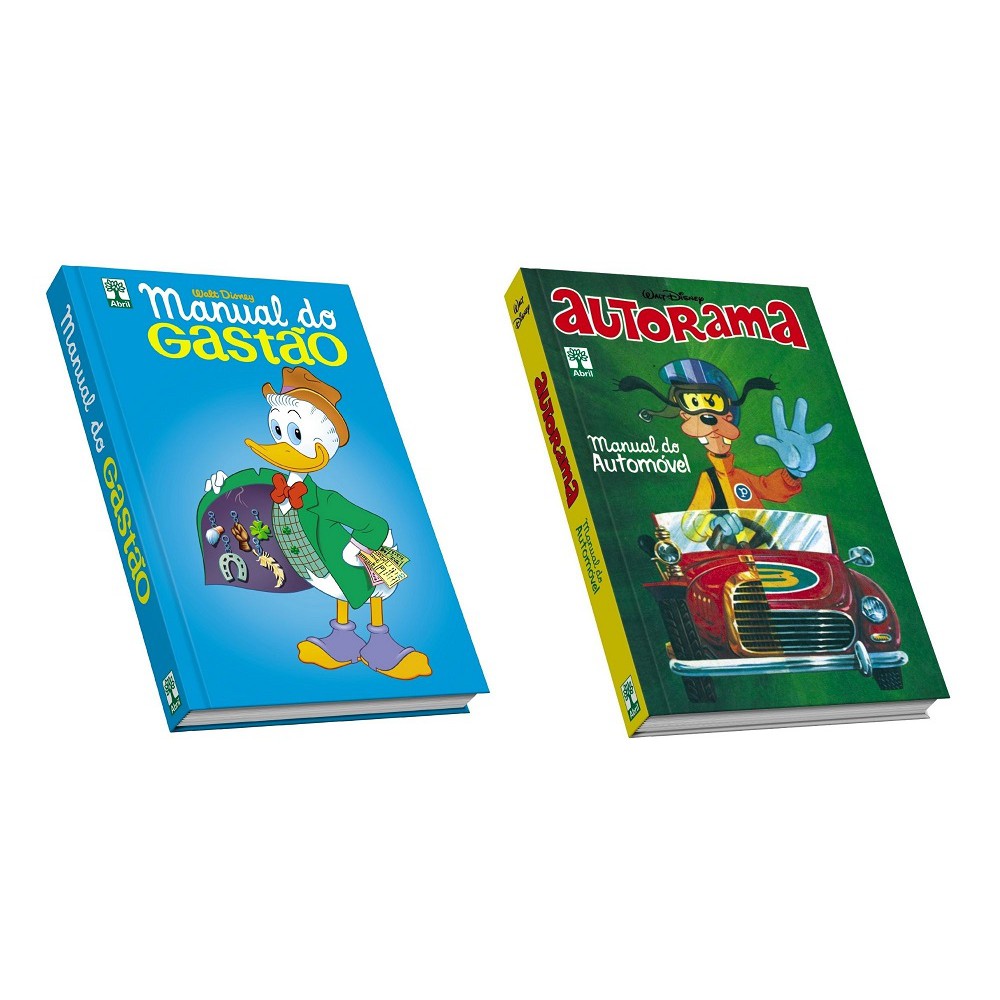 Kit HQs Manual do Gastão & Manual do Automóvel Autorama Walt Disney Edição de Colecionador Capa Dura
