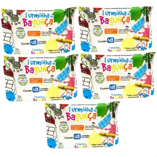 Kit com 5 - Lenço Umedecido Turminha da Bagunça Toalha Umedecida 48 Unidades em Oferta na Shopee