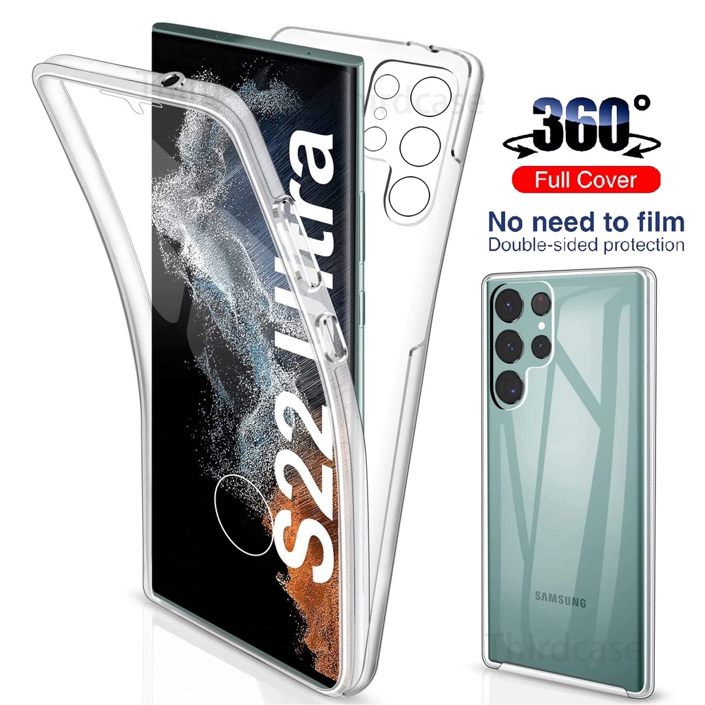 360 Casos Protetor De Tela De Corpo Inteiro Para Samsung Galaxy S22 Ultra S8 S9 S10E S10 S20 FE S21 Plus 5G Capa À Prova De Choque