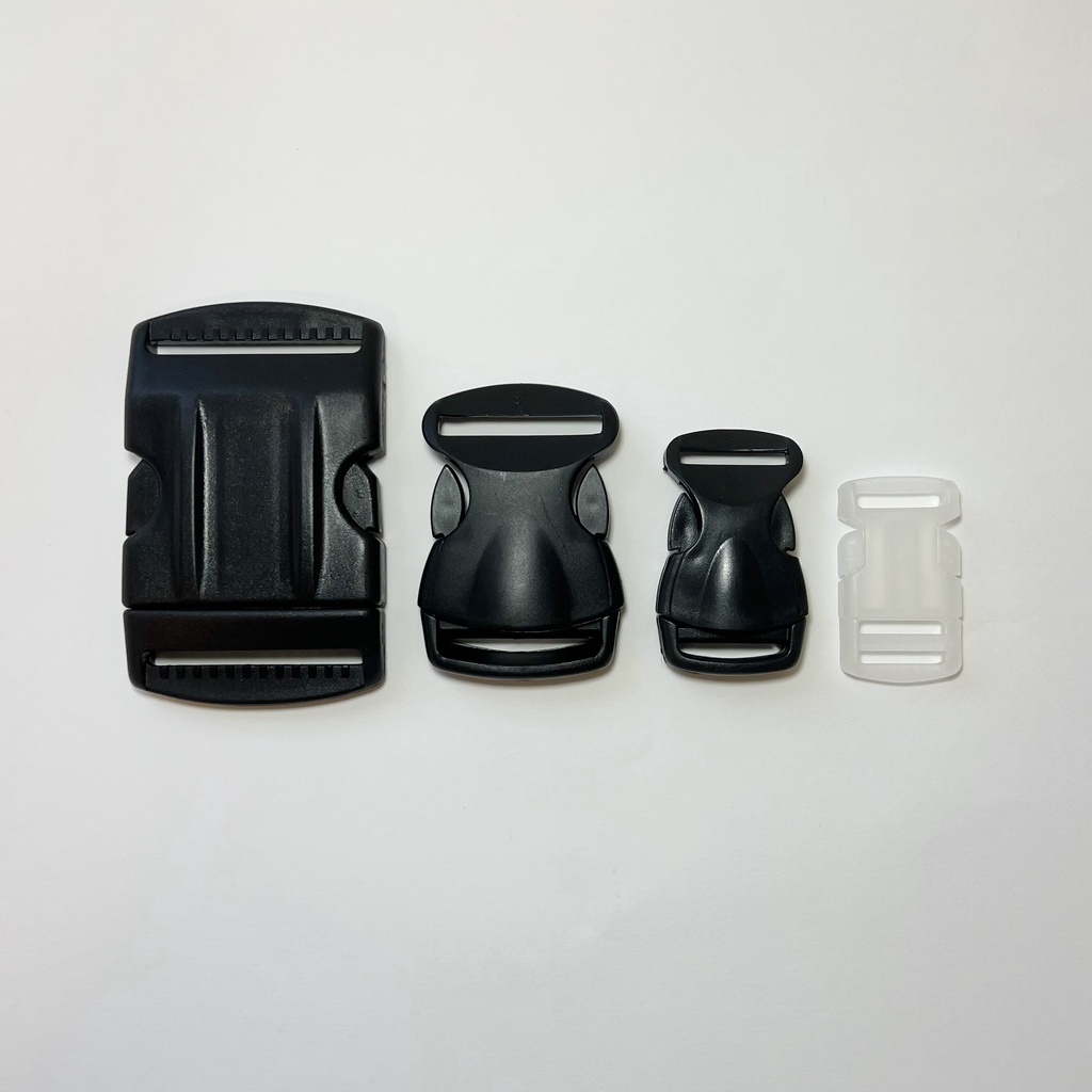 KIT 6 UNIDADES - Fecho Engate Rápido 50MM/40MM/25MM/20MM (preto ou branco) 100% Plástico