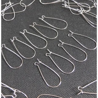 60 Base Para Brinco Anzol Prateado 3cm Bijuteria Artesanato