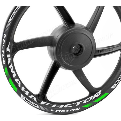 Friso + Adesivo Refletivo D6 Roda Moto Yamaha Factor 125 150