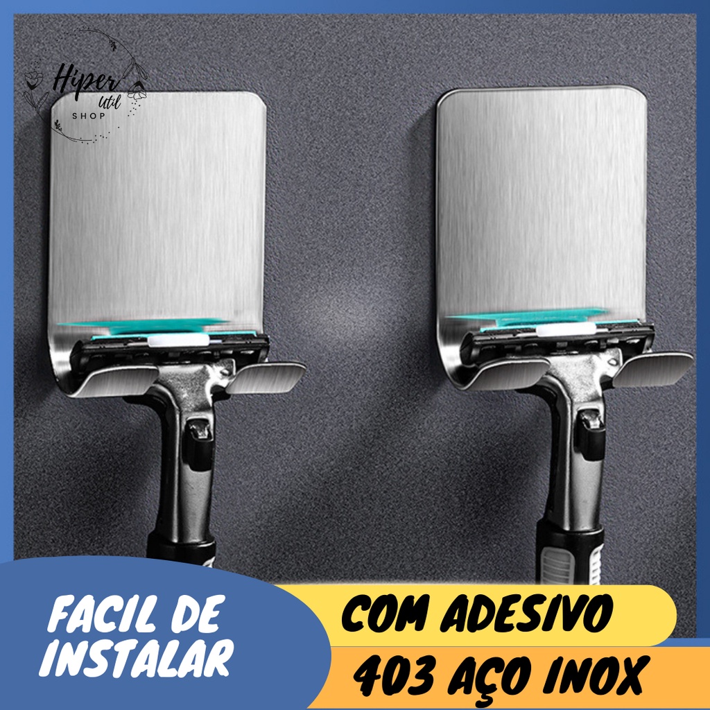 Gancho autocolante multiuso para prestobarba em Oferta na Shopee
