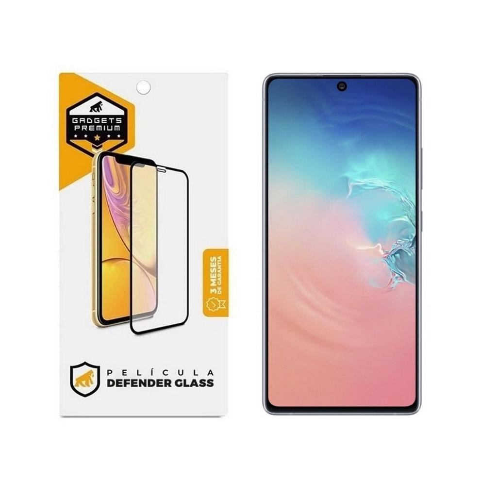 Película Defender Glass para Samsung Galaxy S10 Lite - Preta - Gshield