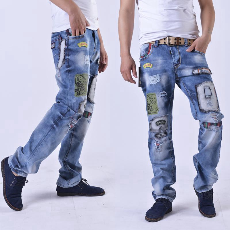 calça jeans lavado masculina