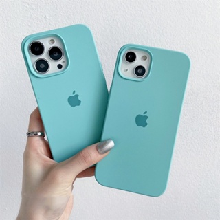 Azul Gelo Para iPhone 17/16/15/13/14/12/11/Pro max/Ar/XS XR/7/8/Plus/SE/Mini/Capa De Telefone De silicone Líquido em Oferta na Shopee