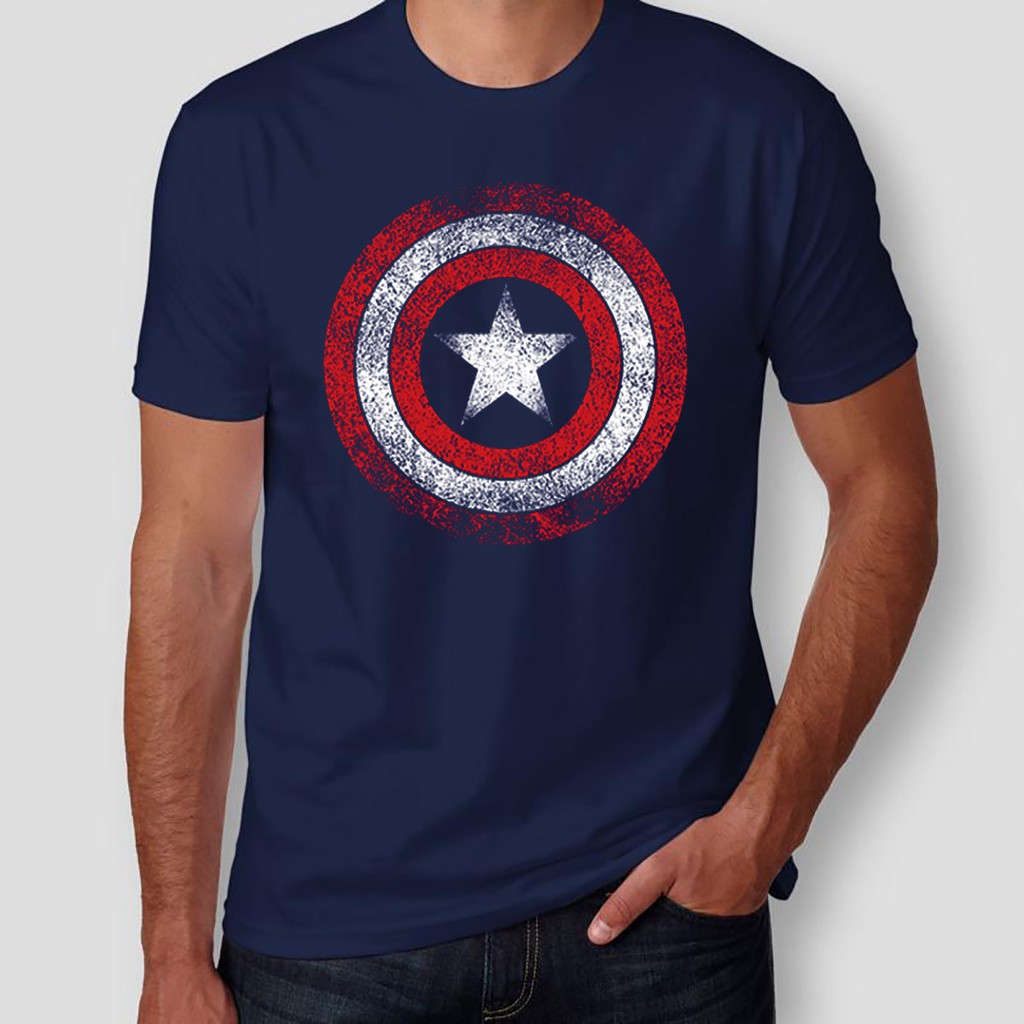 Camiseta Capitão América - Escudo Geek - 100% Algodão