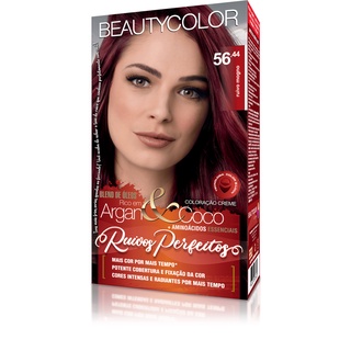 Coloração Kit 56.44 Ruivo Mogno - Beauty Color