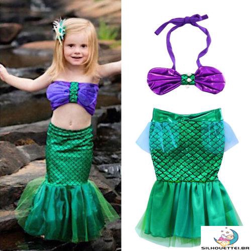 roupa sereia mae e filha