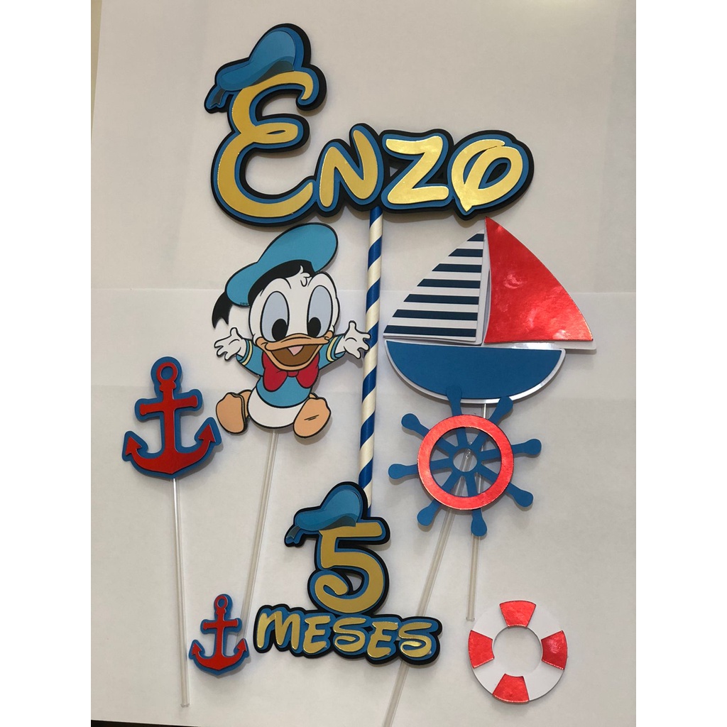 Topper de Bolo - PATO DONALD BABY | Shopee Brasil
