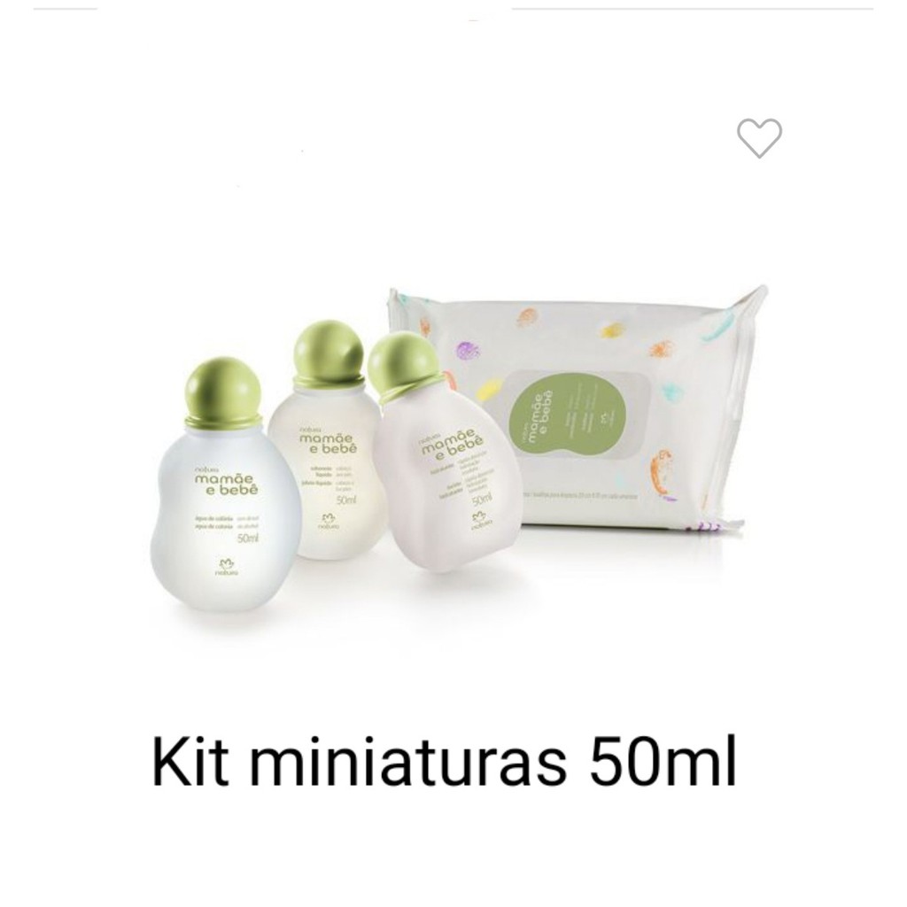 Kit Miniaturas Mamae Bebe 50 Ml Natura Original Shopee Brasil